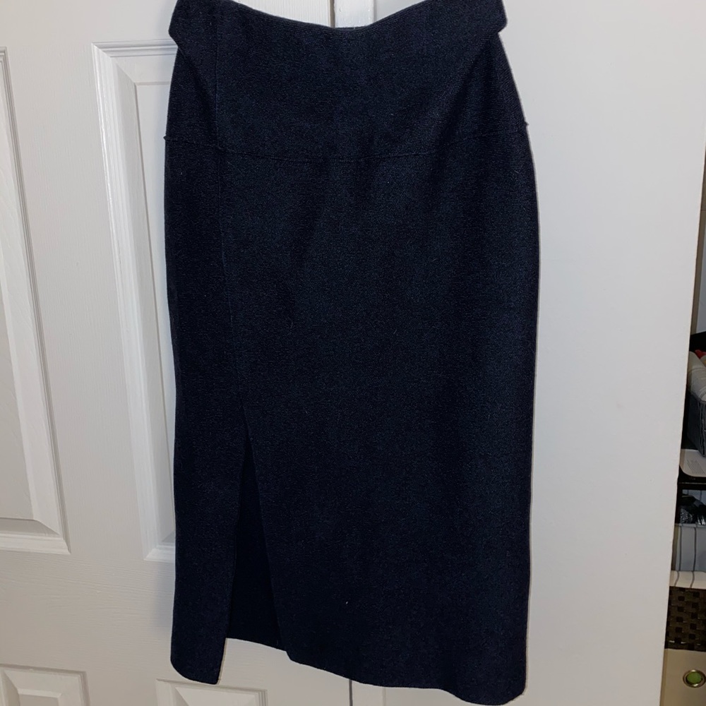 Zara knit navy midi skirt size small